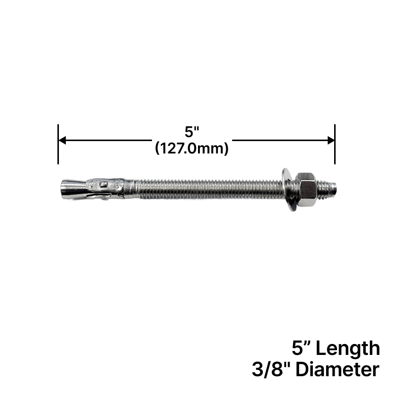GGH Wedge Anchor 3/8" X 5" for Base Shoe - SS316
