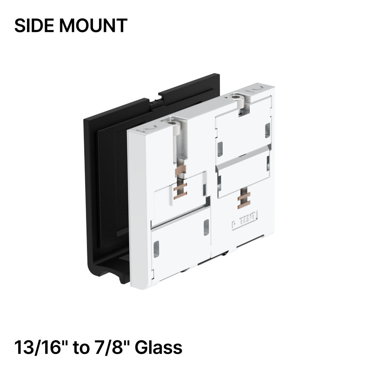 GGH Wedge set for Side Mount Base Shoe - Metal & Plastic - From 13/16" (20.26mm) to 7/8" (21.52mm) Glass