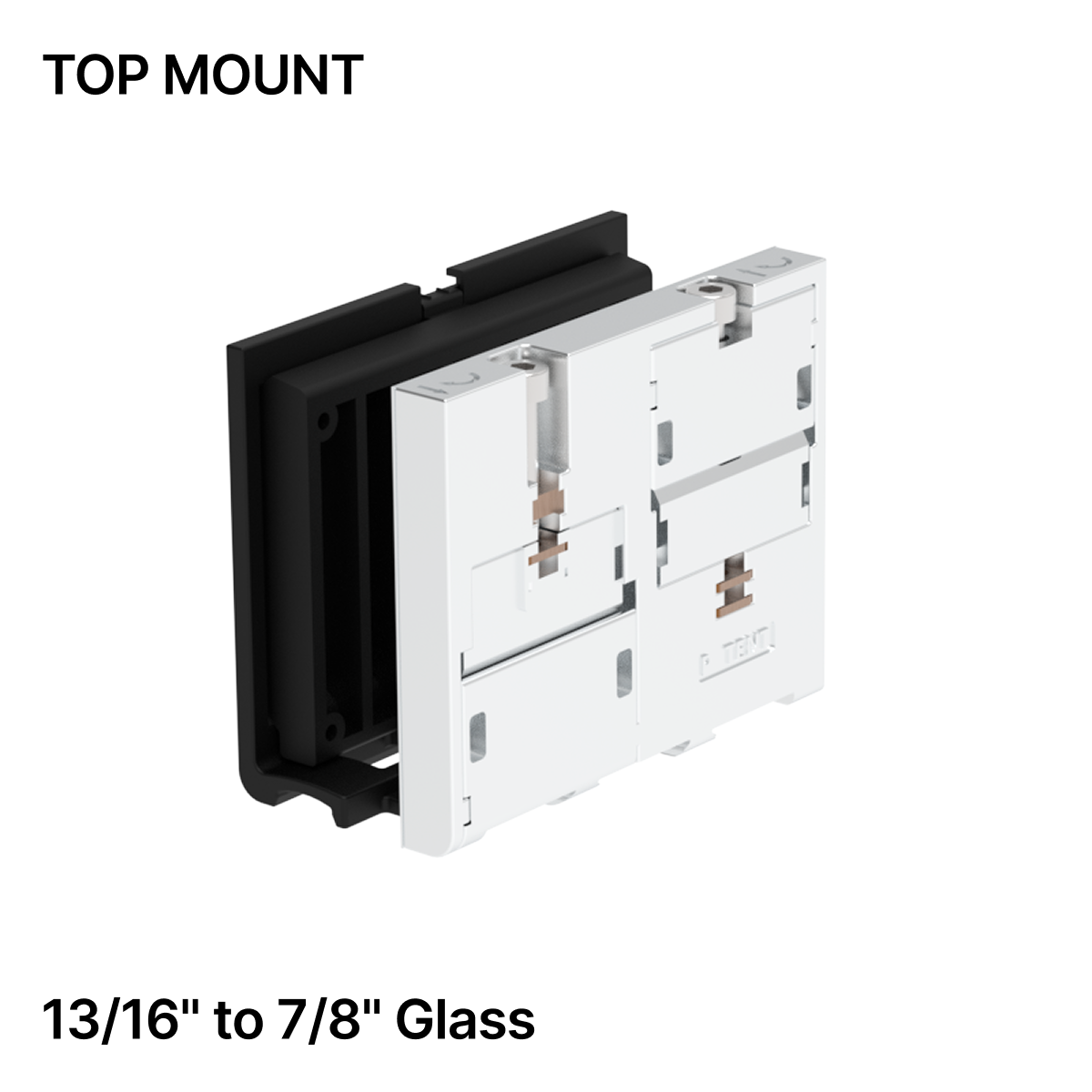 GGH Wedge set for Top Mount Base Shoe - Metal & Plastic - From 13/16" (20.26mm) to 7/8" (21.52mm) Glass