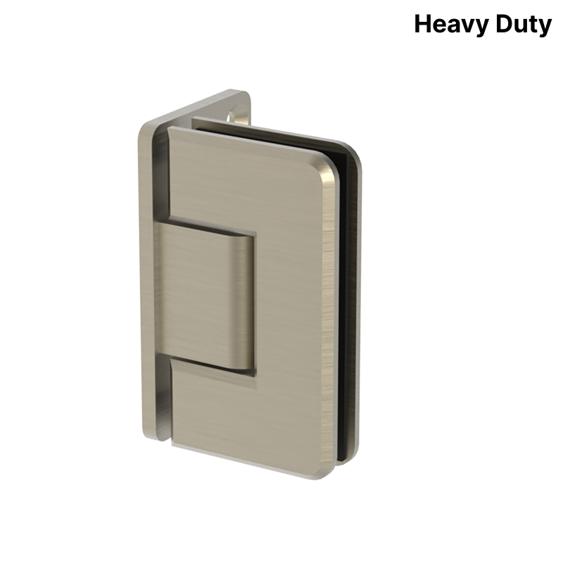 GGH Shower Hinge - Square Heavy Duty - Wall Mount, Offset Plate