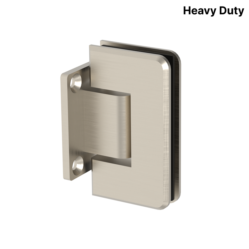 GGH Shower Hinge - Square Heavy Duty - Wall Mount, Short Back Plate