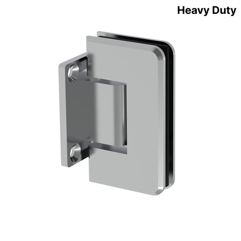 GGH Shower Hinge - Square Heavy Duty - Wall Mount, Short Back Plate