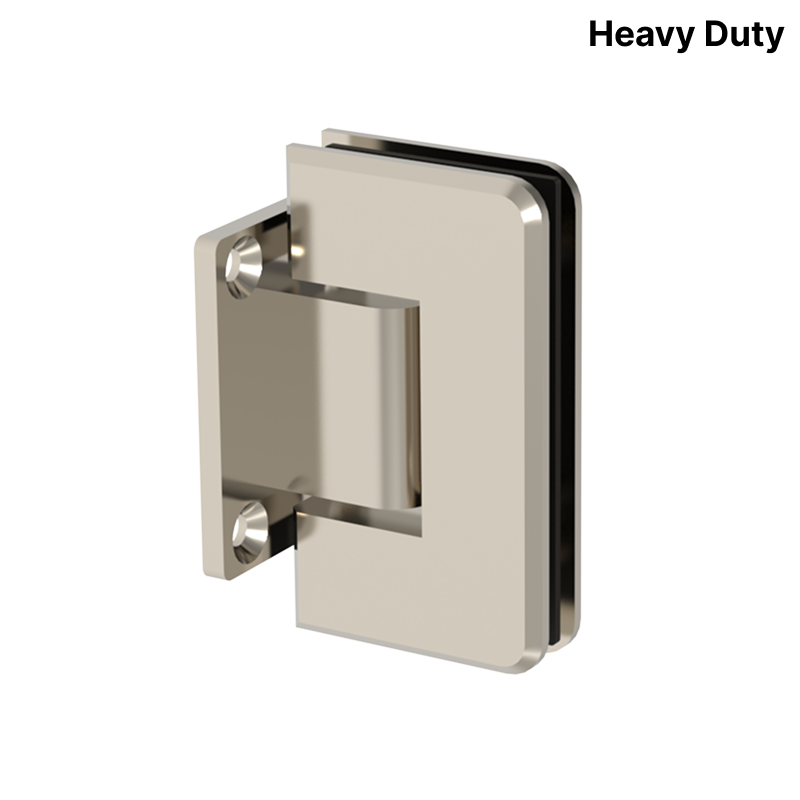 GGH Shower Hinge - Square Heavy Duty - Wall Mount, Short Back Plate