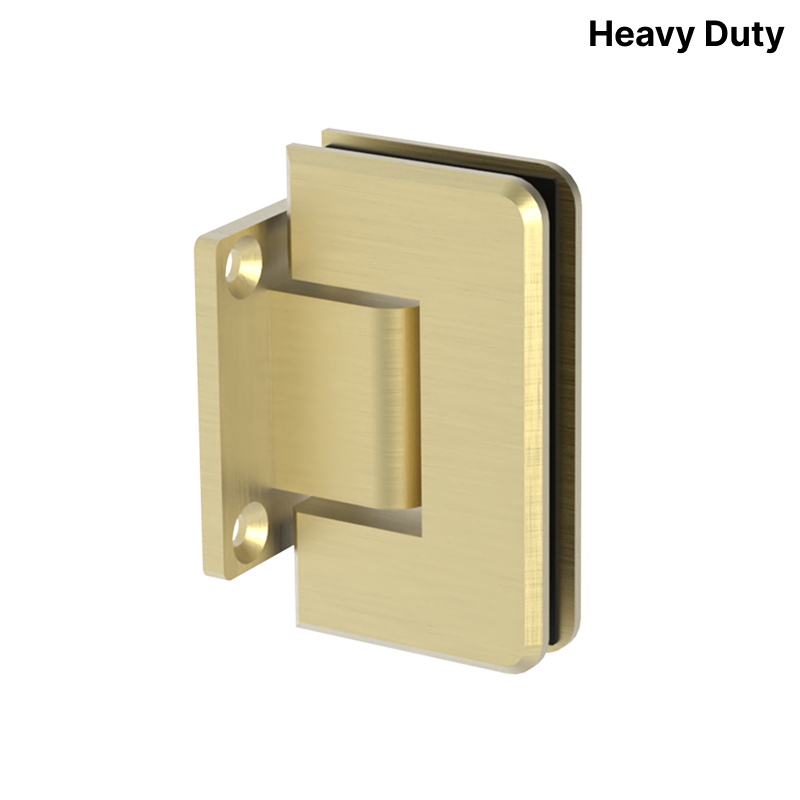 GGH Shower Hinge - Square Heavy Duty - Wall Mount, Short Back Plate
