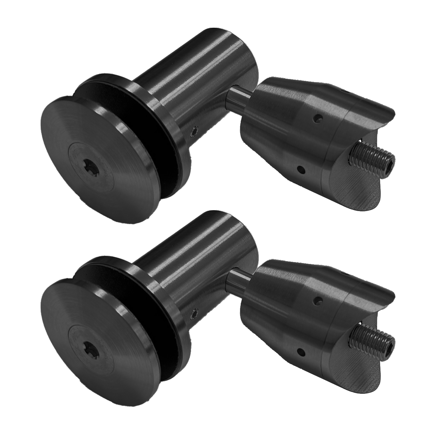 [PROARMADJ] PRO Series GGH Double Arm Post - Glass Connector - Adjustable