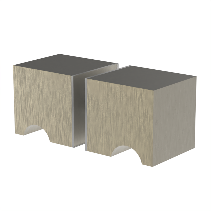 [DKSQ] GGH Glass Door Knob - Square Style Back to Back