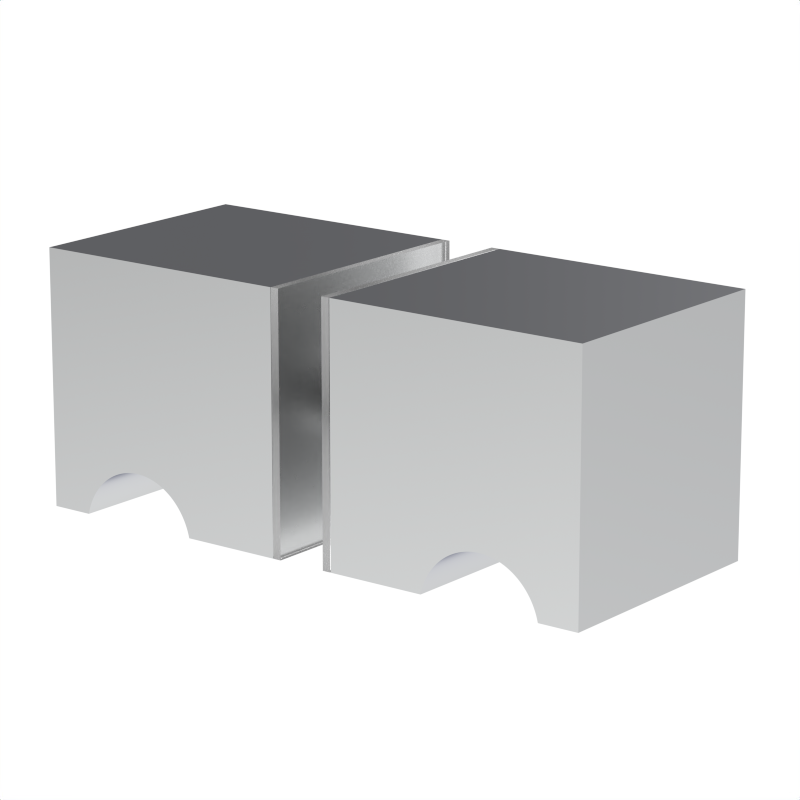 [DKSQ] GGH Glass Door Knob - Square Style Back to Back