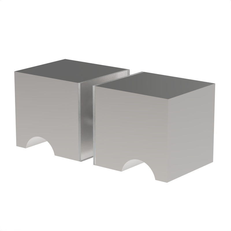 [DKSQ] GGH Glass Door Knob - Square Style Back to Back