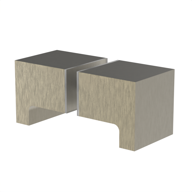 [DKSQ2] GGH Glass Door Knob - SQ2 Style back to Back paddle
