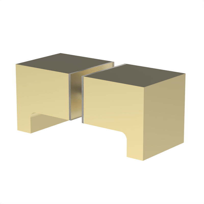 GGH Glass Door Knob - SQ2 Style back to Back paddle