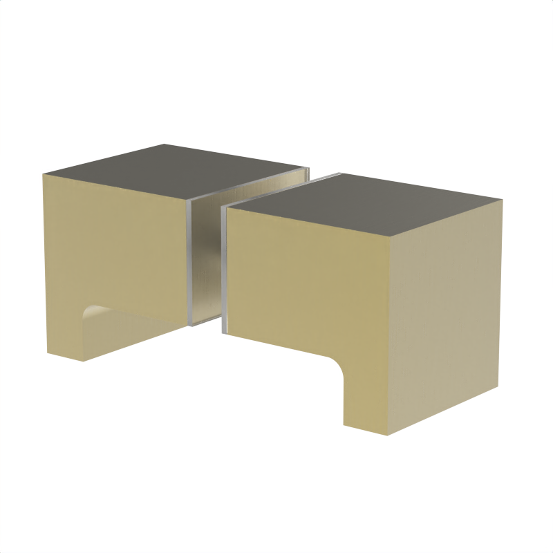 [DKSQ2] GGH Glass Door Knob - SQ2 Style back to Back paddle