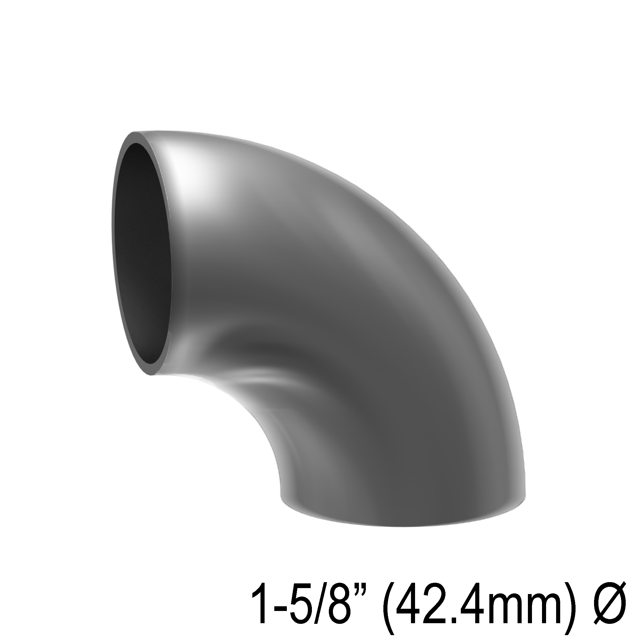GGH Handrail - Elbow for 42.4mm Round Handrail - 90° Welded