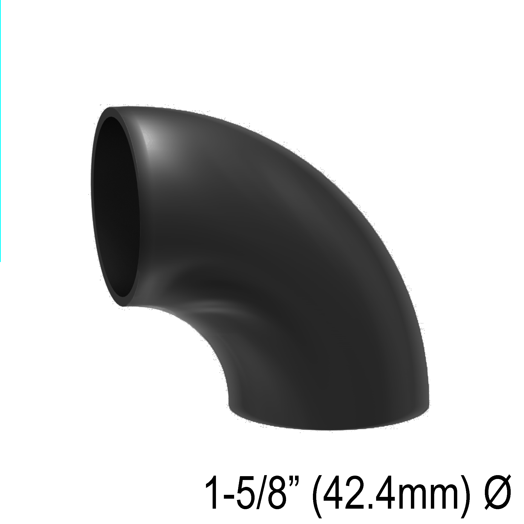 GGH Handrail - Elbow for 42.4mm Round Handrail - 90° Welded