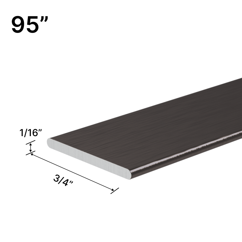 GGH Flat Bar for Grid Shower - 3/4" - 95" Length