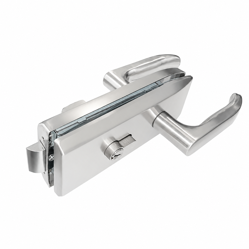 GGH Glass Door Lock - Wall Mount - Mounted Latch