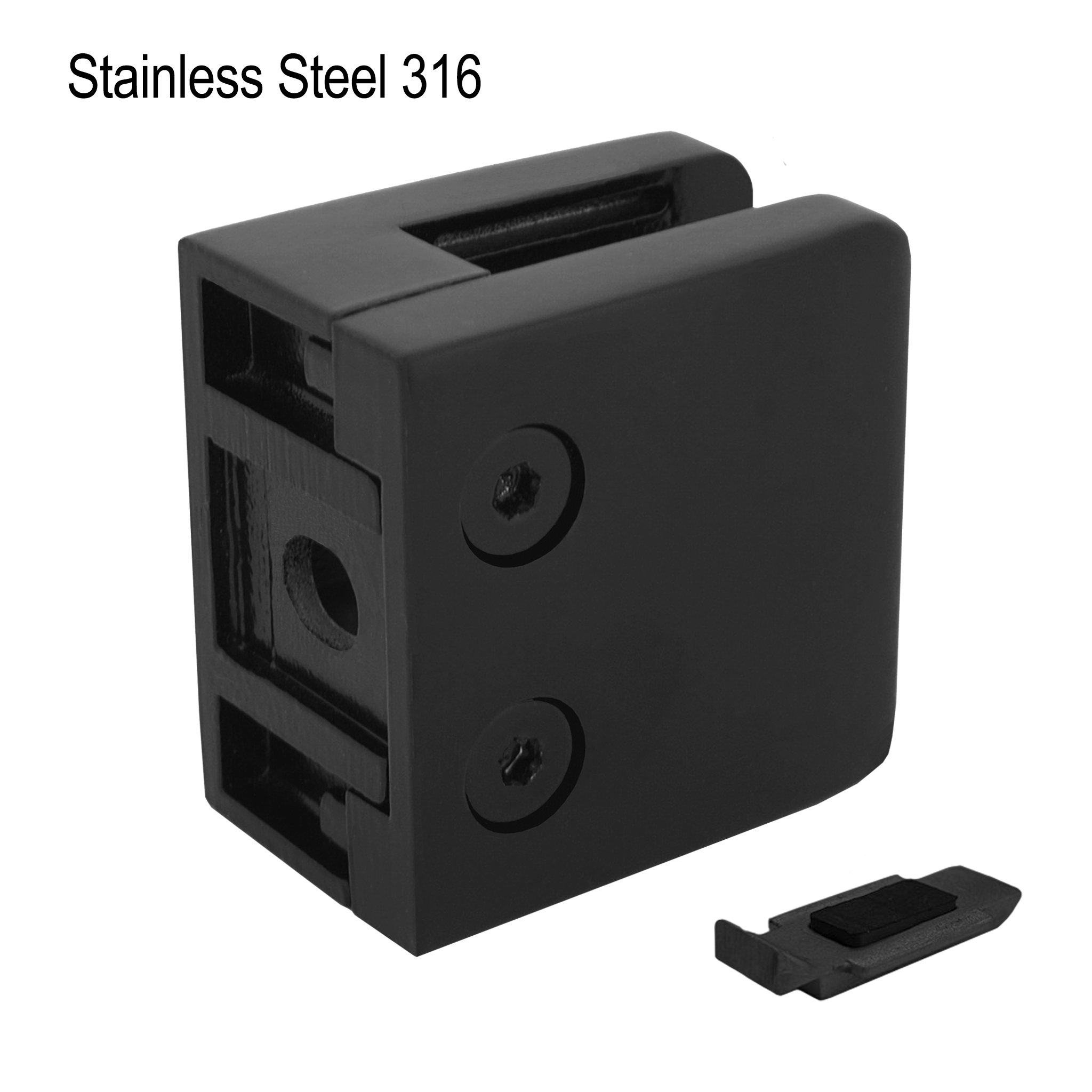 [SCLAM] PRO Series GGH Square Railing Clamp - Flat Back - 55x55mm