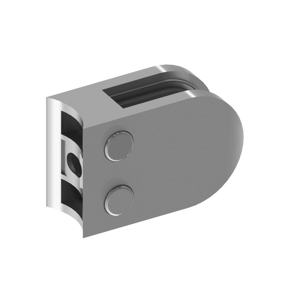 [RCLAM] PRO Series GGH Round Railing Clamp - Round Back - 67x45mm