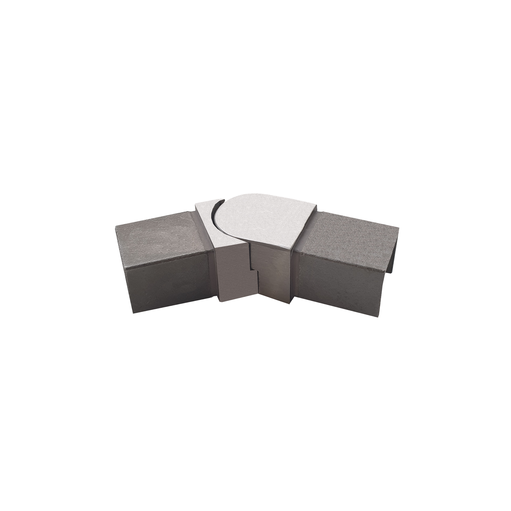 [CE1X1ADJ135H] CRAIL Series GGH Caprail - Elbow - 1 X 1" Square - Adj. 135° Horizontal
