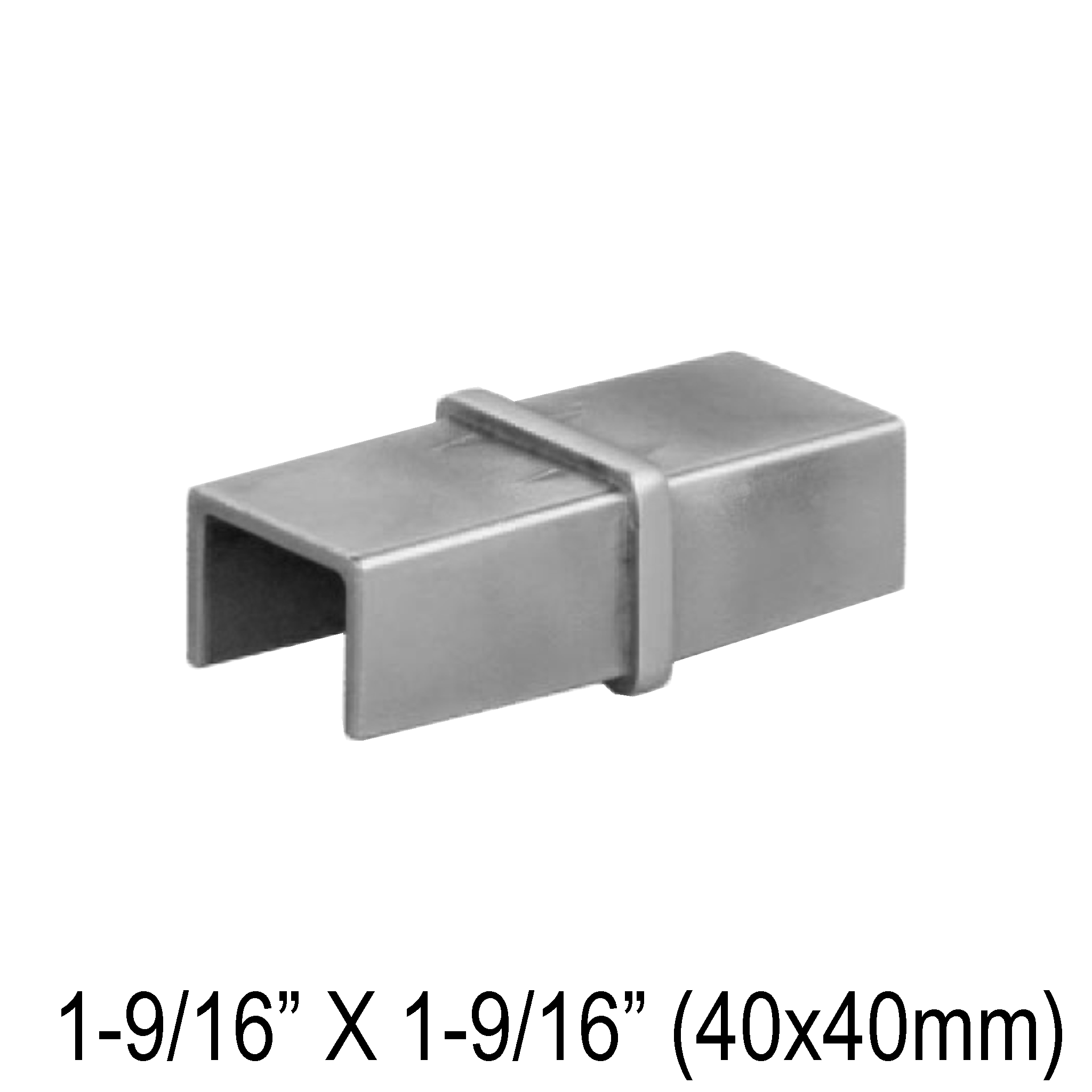 [CE40F180] CRAIL Series GGH Caprail - Elbow - 40mm Square - Fixed 180°