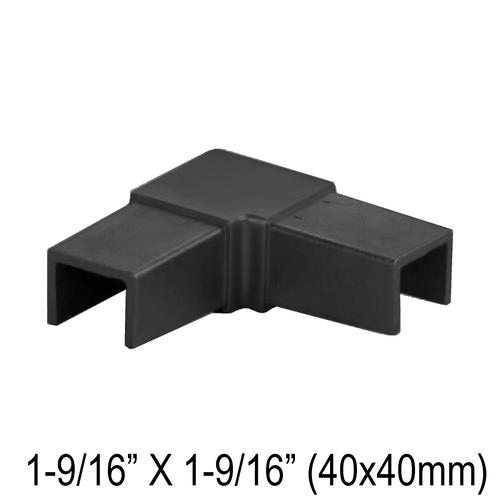 GGH Caprail - Elbow - 40mm Square - Fixed 90° Horizontal
