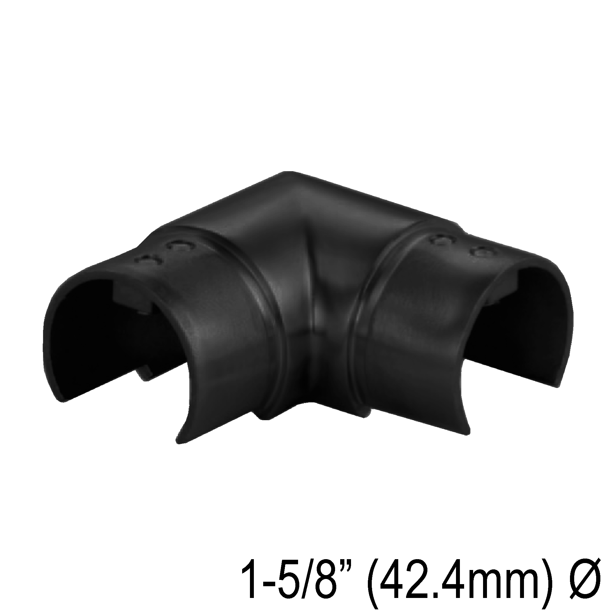 [CE42.4F90H] CRAIL Series GGH Caprail - Elbow - 42.4mm Round - Fixed 90° Horizontal
