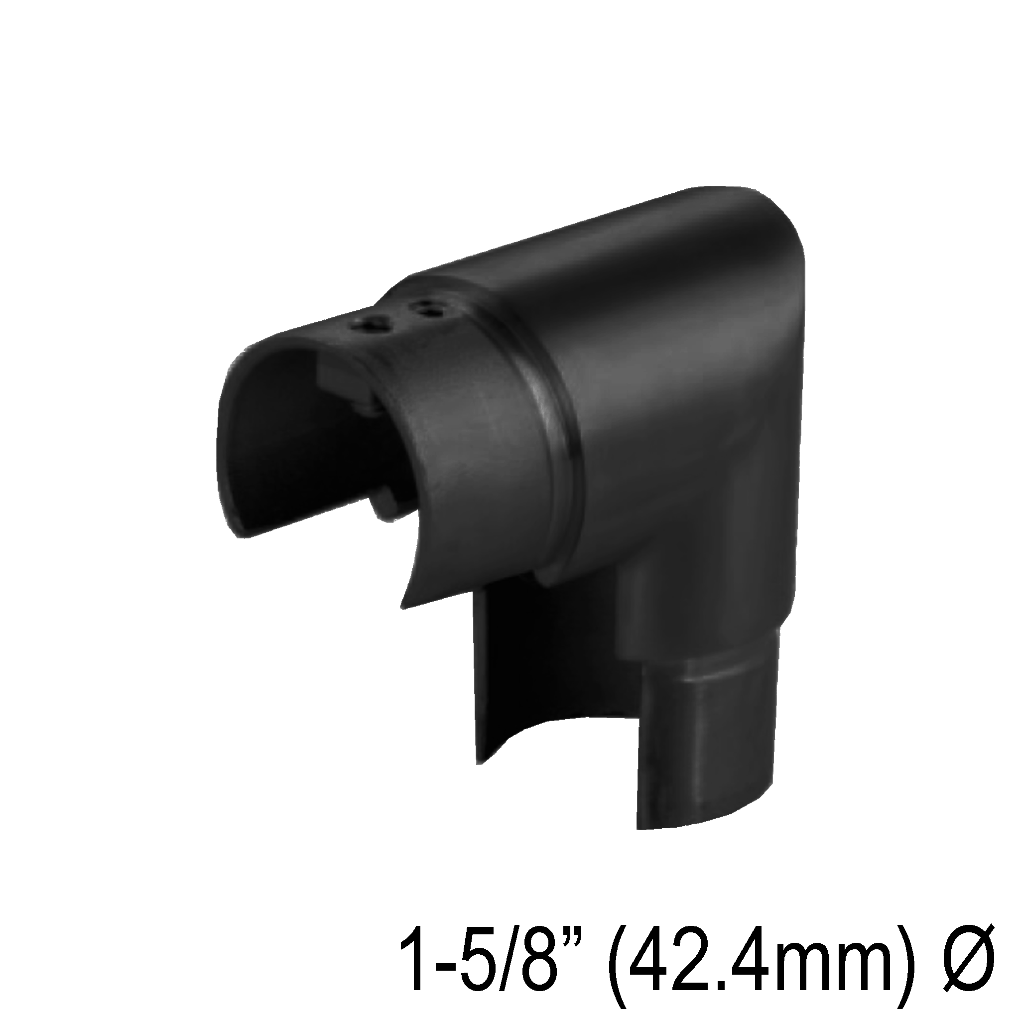 [CE42.4F90V] CRAIL Series GGH Caprail - Elbow - 42.4mm Round - Fixed 90° Vertical