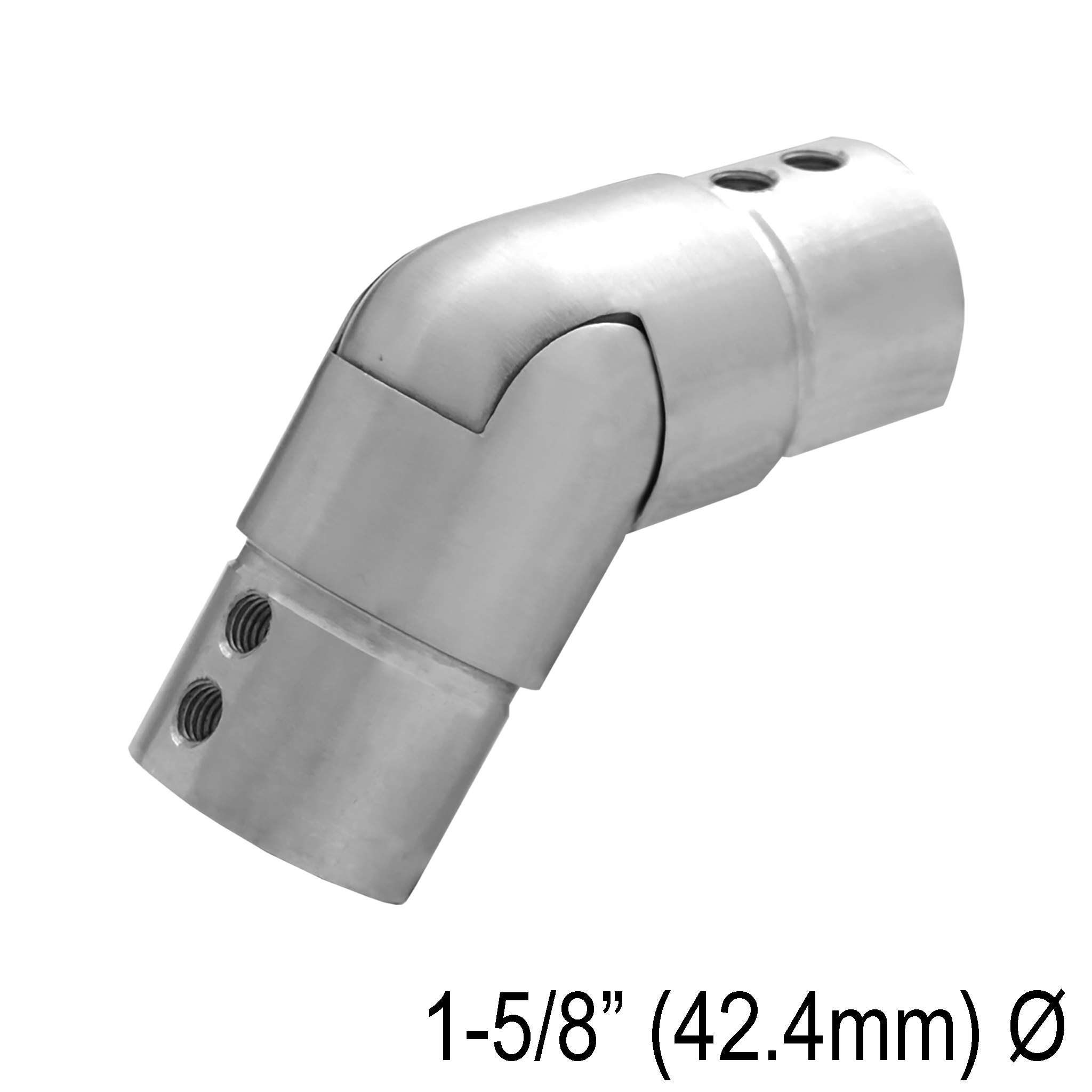[CE42.4ADJDN] CRAIL Series GGH Caprail - Elbow - 42.4mm Round - Adjustable Downward