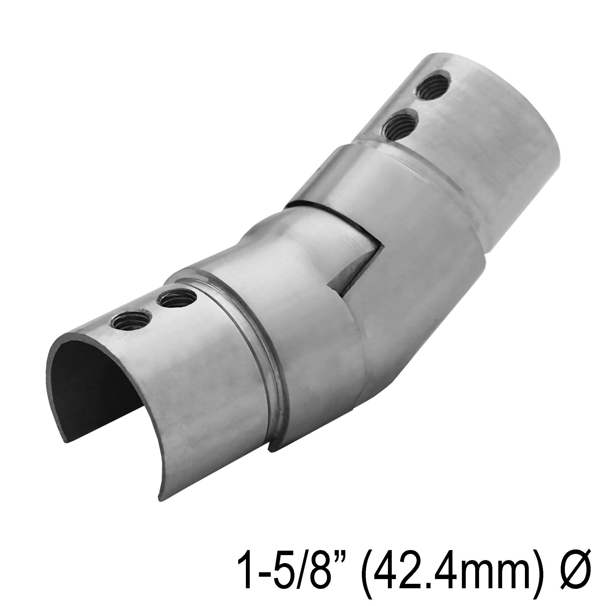 [CE42.4ADJUP] CRAIL Series GGH Caprail - Elbow - 42.4mm Round - Adjustable Upward