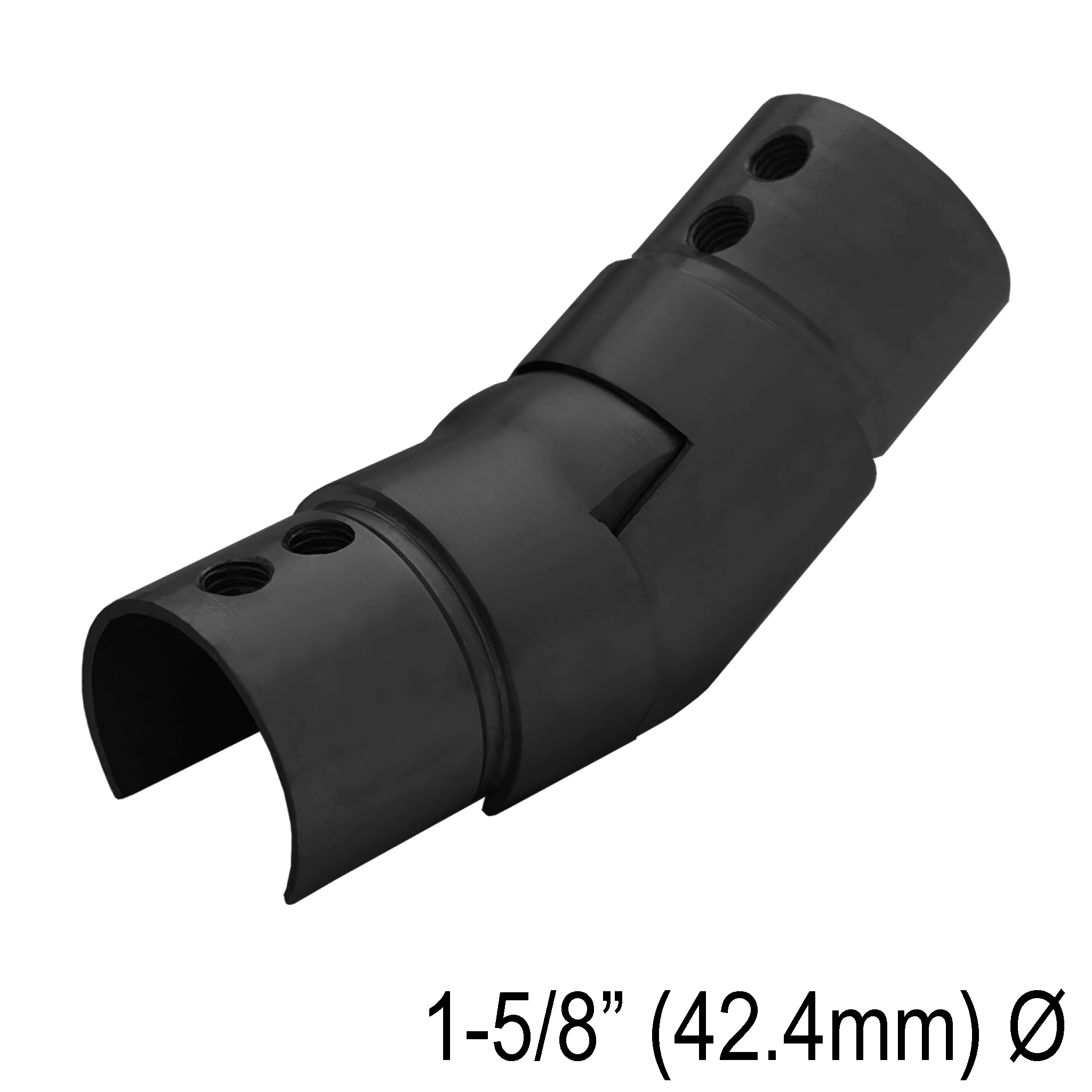 [CE42.4ADJUP] CRAIL Series GGH Caprail - Elbow - 42.4mm Round - Adjustable Upward