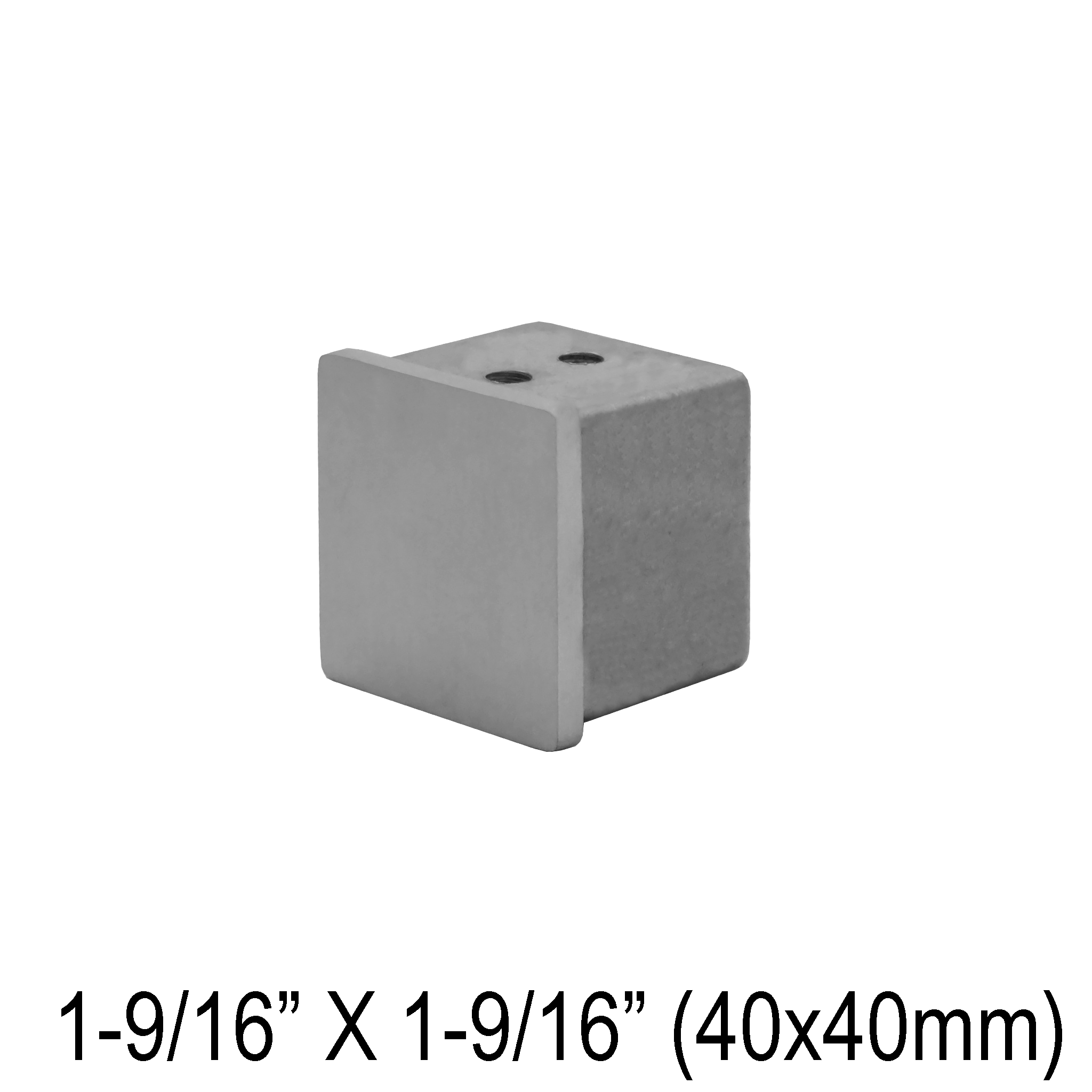 [CEND40SQ] CRAIL Series GGH Caprail - Endcap - 40mm Square