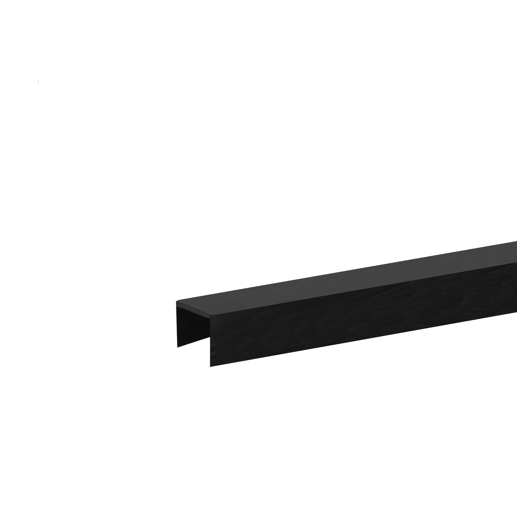 [CRUB12S] CRAIL Series GGH Caprail - Rubber - for 1/2" (12mm) Glass (1 x 1" Caprail)