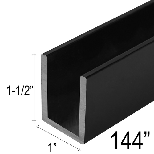 GGH Commercial U-Channel - 1 X 1-1/2" (144")