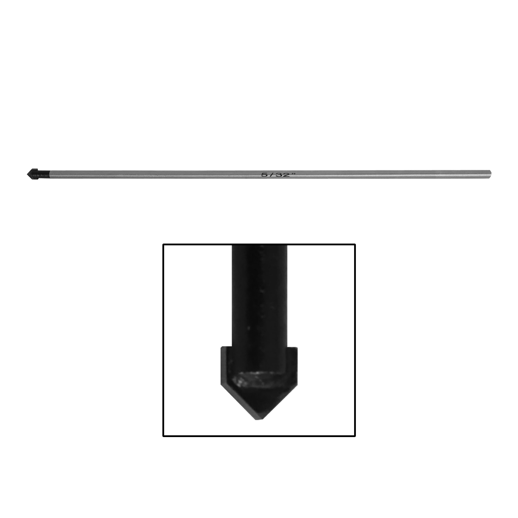 [SBIT-5/32X6] SHARP Series GGH Drill Bit - 5/32" x 6" Spade Drill Bit