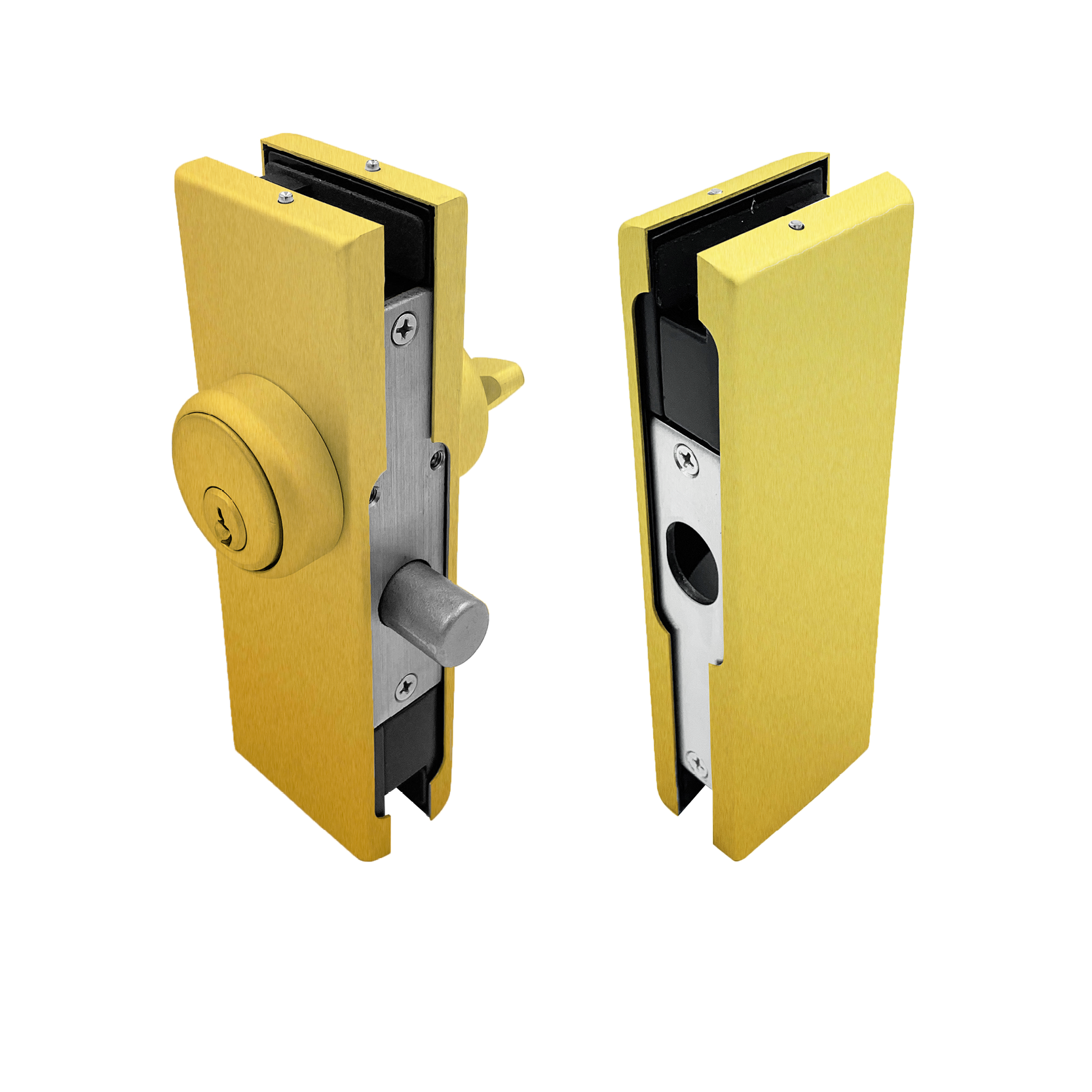 [GDLUSSET] Glass Door Lock - Patch Lock Set With American Style Cylinder