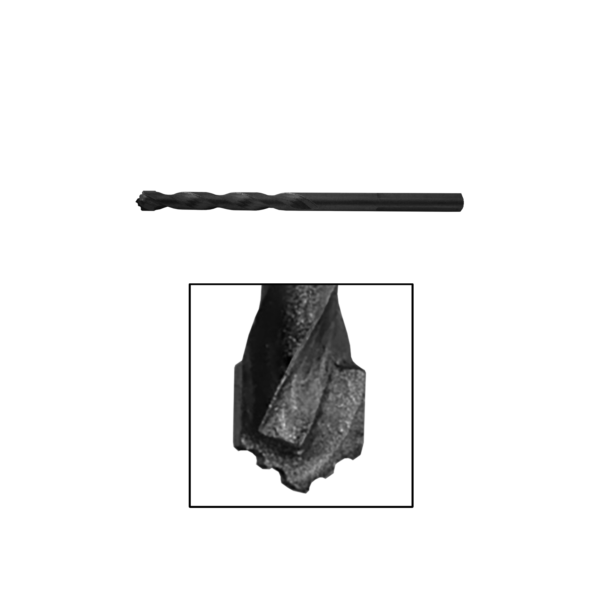 [GBIT-1/4X4] SHARP Series GGH Drill Bit - 1/4" X 4" Carbide V-Tip Multi-Purpose Drill Bit