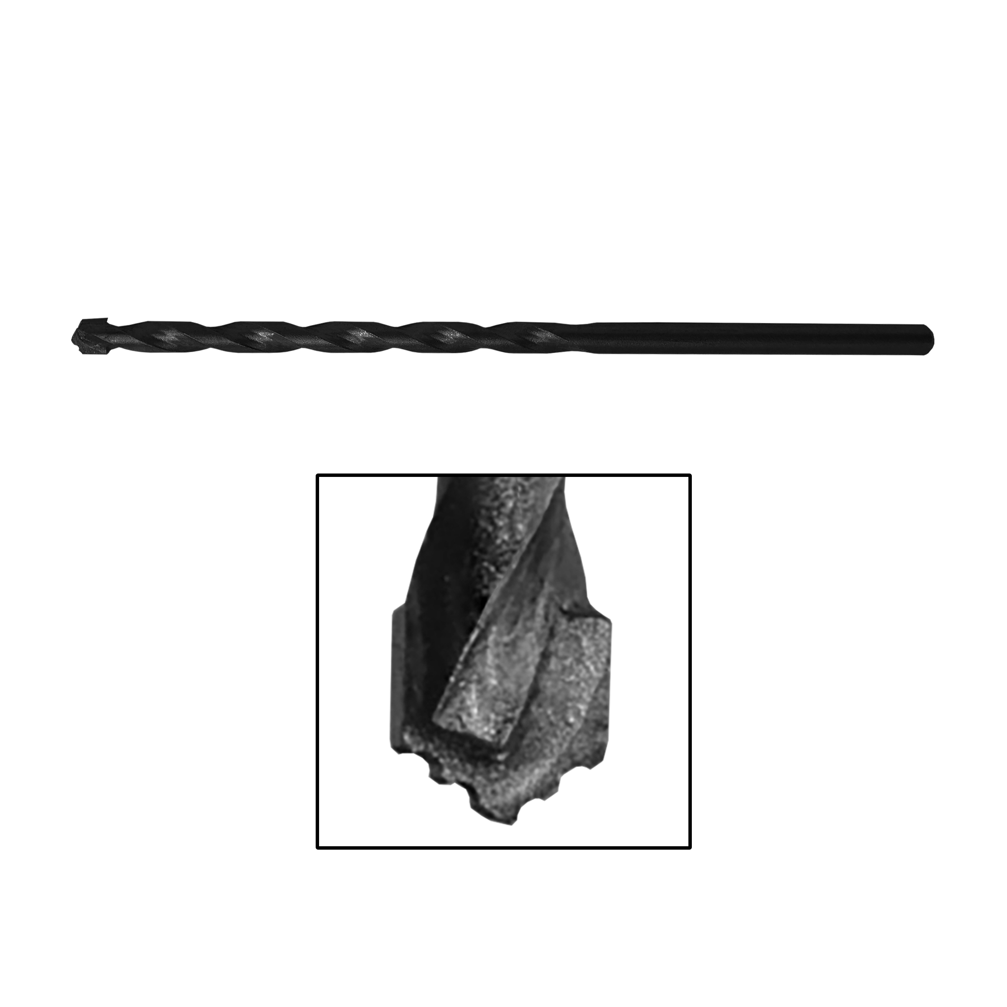 [GBIT-1/4X6] SHARP Series GGH Drill Bit - 1/4" X 6" Carbide V-Tip Multi-Purpose