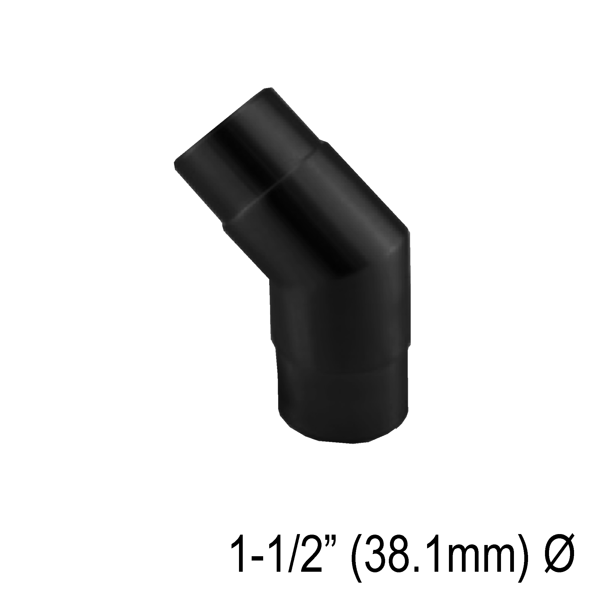 [E38.1F135] HRAIL Series GGH Handrail - Elbow for 38.1mm Round Handrail - Fixed 135°