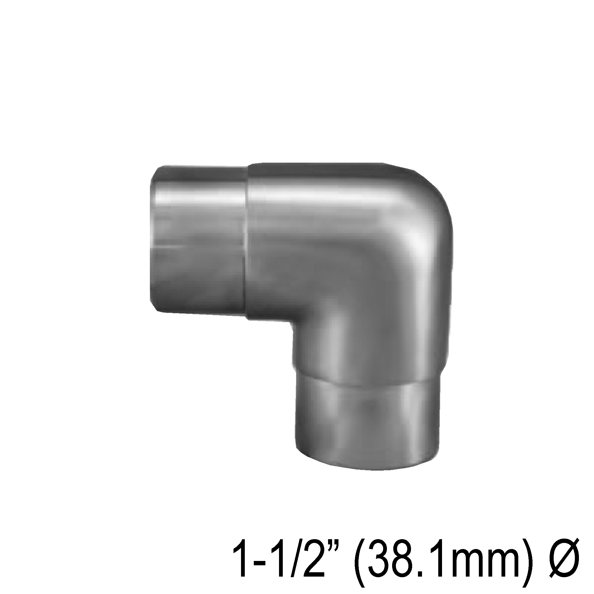 [E38.1F90] HRAIL Series GGH Handrail - Elbow for 38.1mm Round Handrail - Fixed 90°
