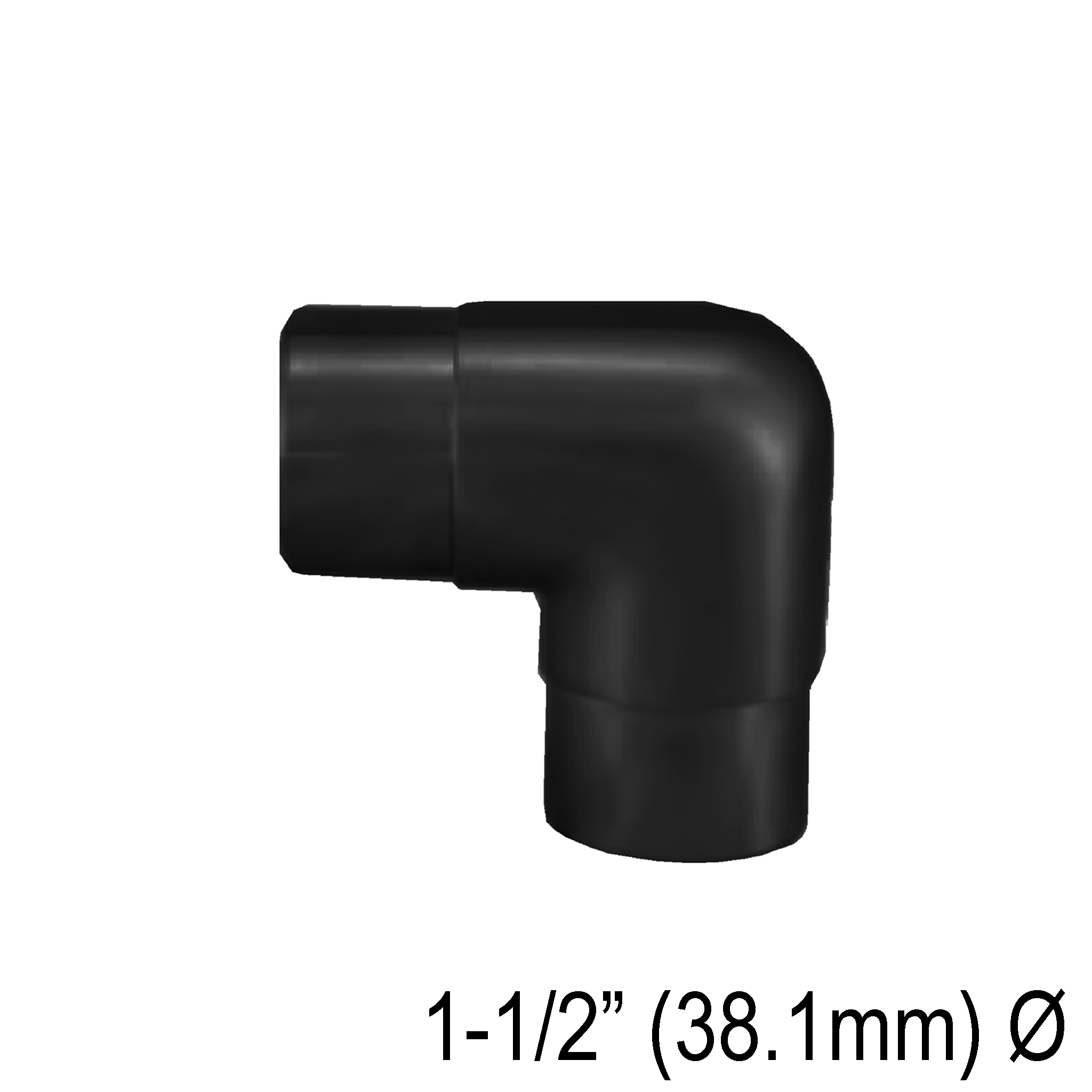 [E38.1F90] HRAIL Series GGH Handrail - Elbow for 38.1mm Round Handrail - Fixed 90°