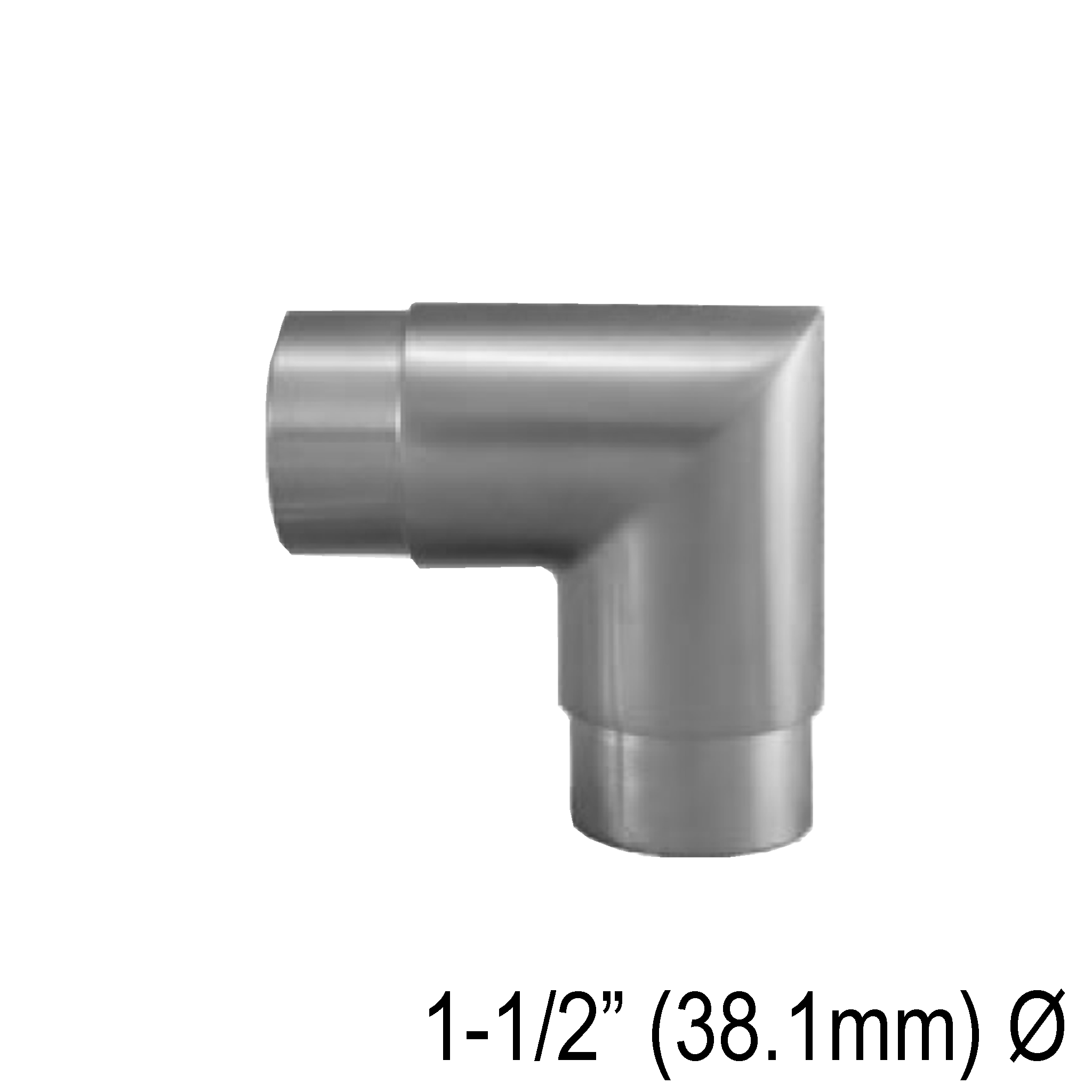 [E38.1MT90] HRAIL Series GGH Handrail - Elbow for 38.1mm Round Handrail - Mitered 90°