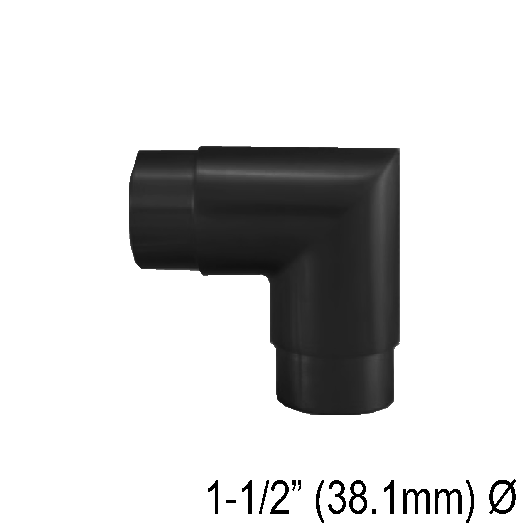 [E38.1MT90] HRAIL Series GGH Handrail - Elbow for 38.1mm Round Handrail - Mitered 90°