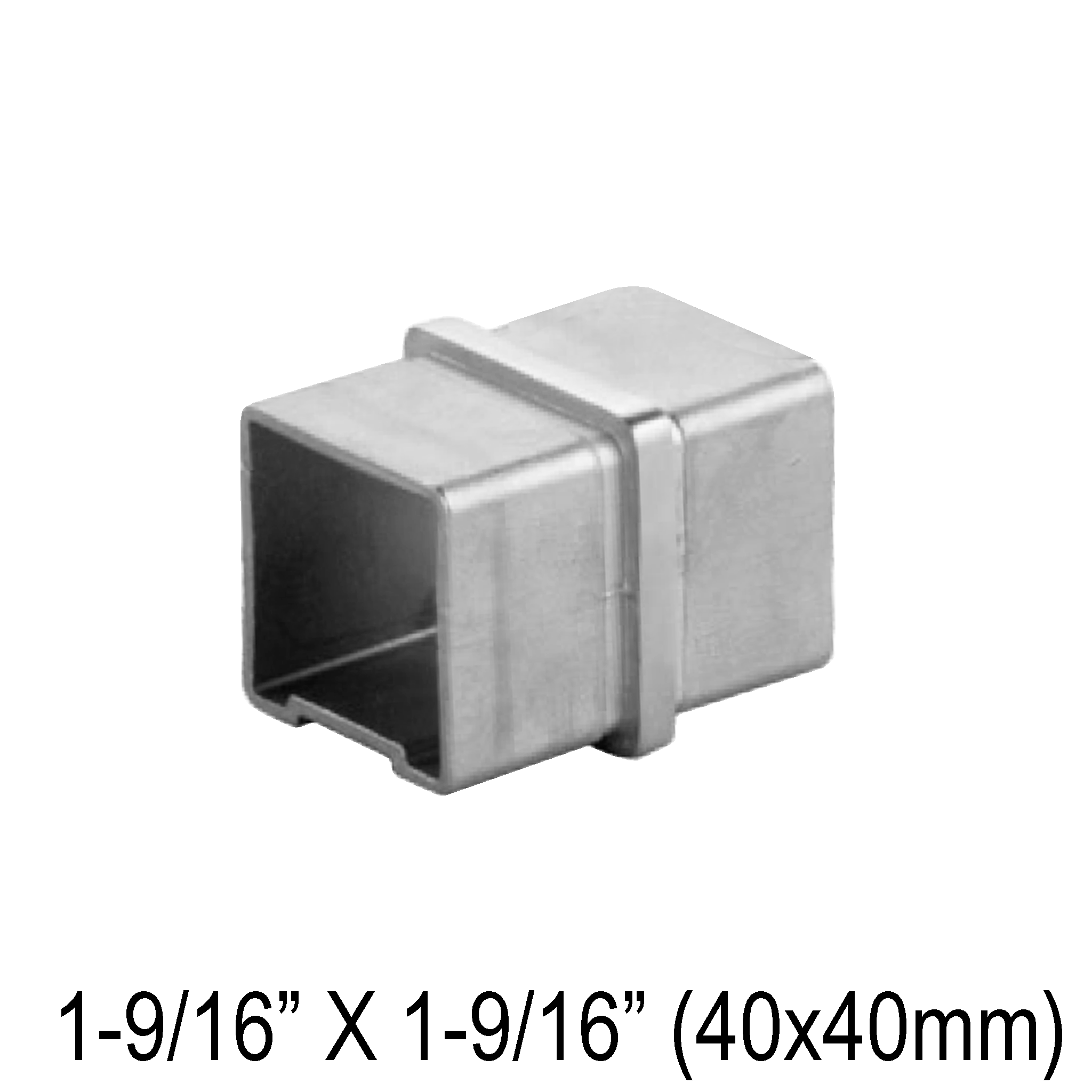 [E40F180] HRAIL Series GGH Handrail - Elbow for 40mm Square Handrail - Fixed 180°