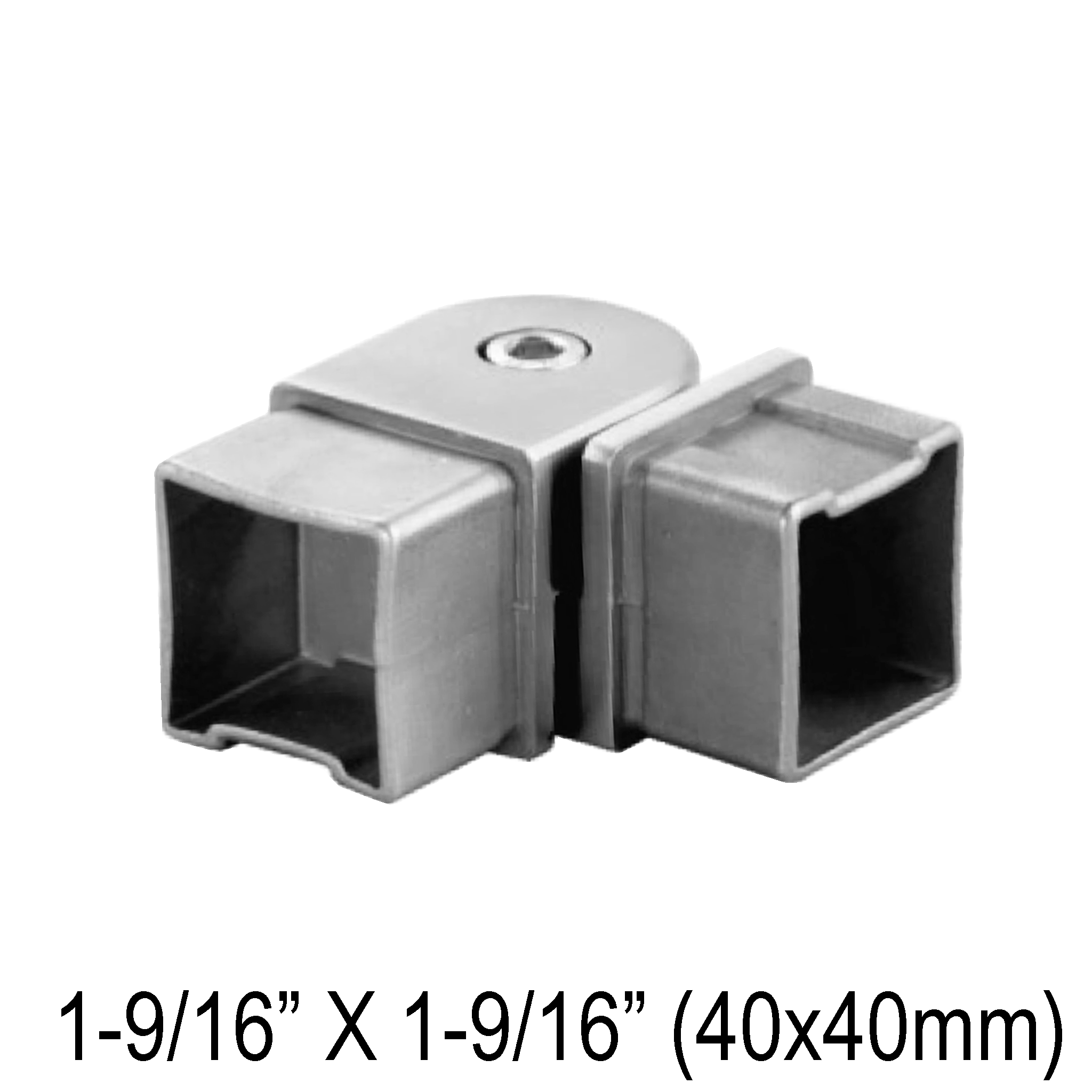 [E40ADJ90] HRAIL Series GGH Handrail - Elbow for 40mm Square Handrail - Adj. 90°