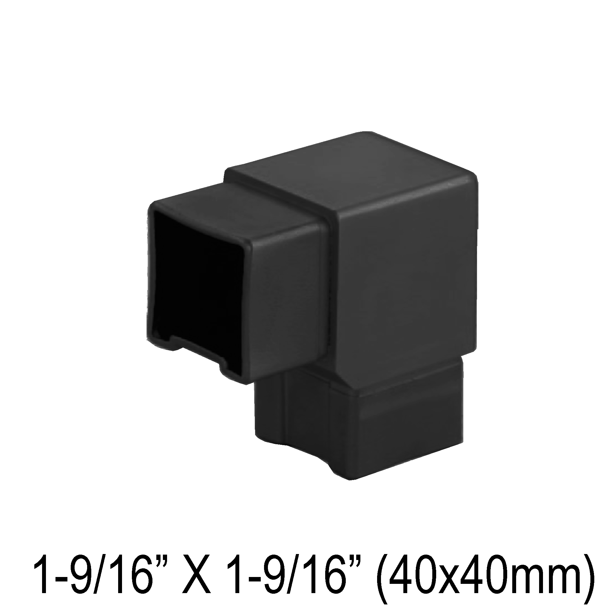 [E40F90] HRAIL Series GGH Handrail - Elbow for 40mm Square Handrail - Fixed 90°