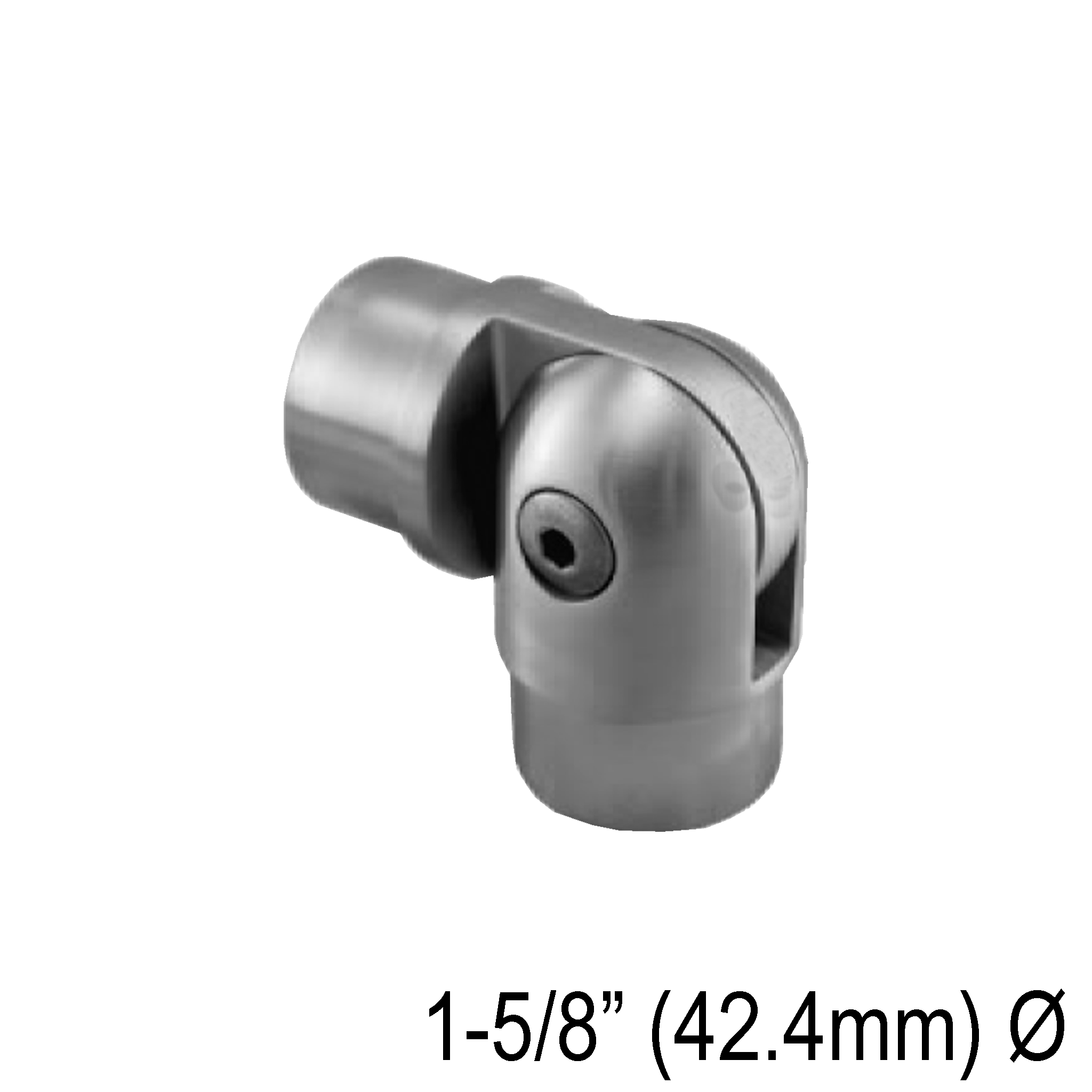 [E42.4ADJ90] HRAIL Series GGH Handrail - Elbow for 42.4mm Round Handrail - Adj. 90°