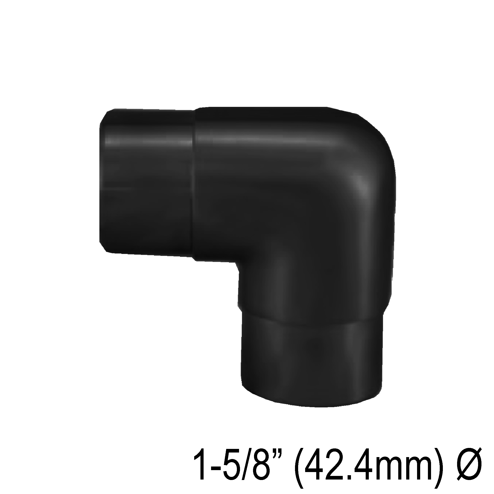 [E42.4F90] HRAIL Series GGH Handrail - Elbow for 42.4mm Round Handrail - Fixed 90°