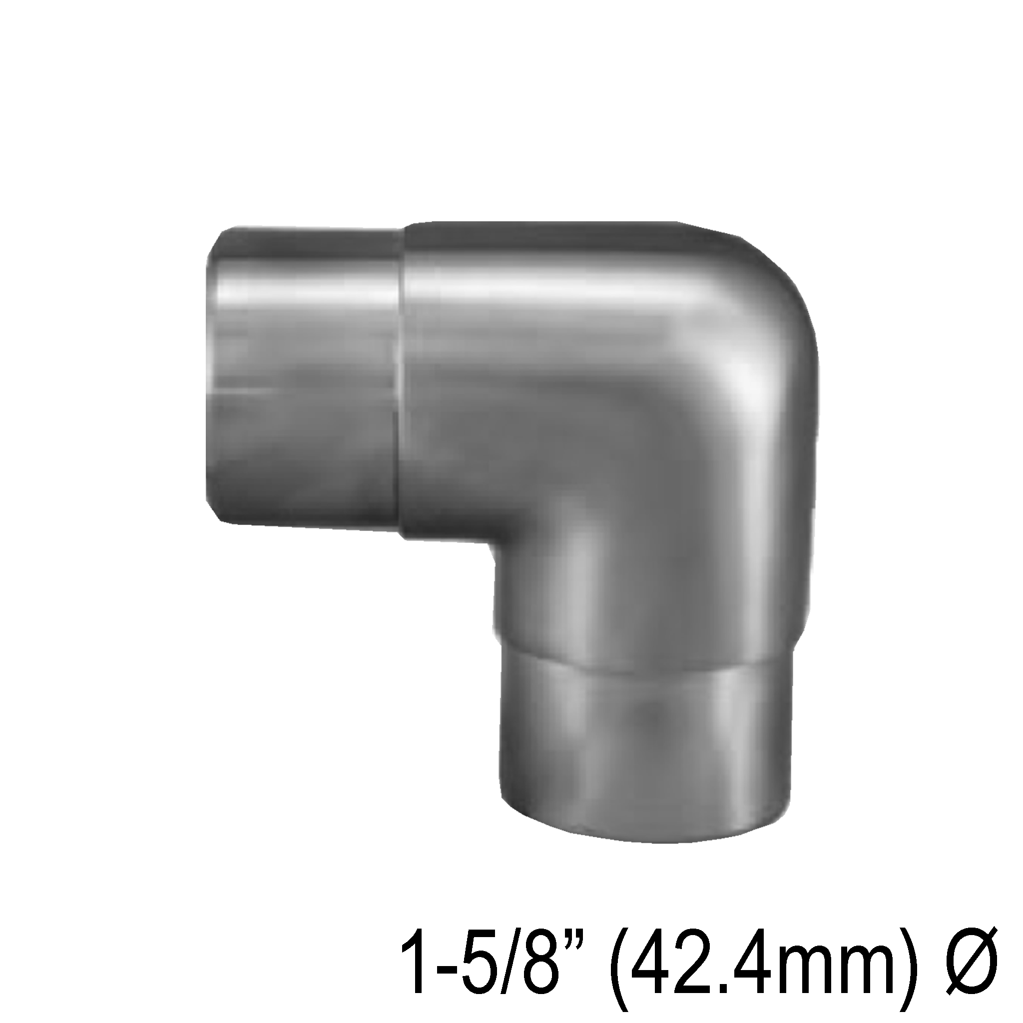 [E42.4F90] HRAIL Series GGH Handrail - Elbow for 42.4mm Round Handrail - Fixed 90°