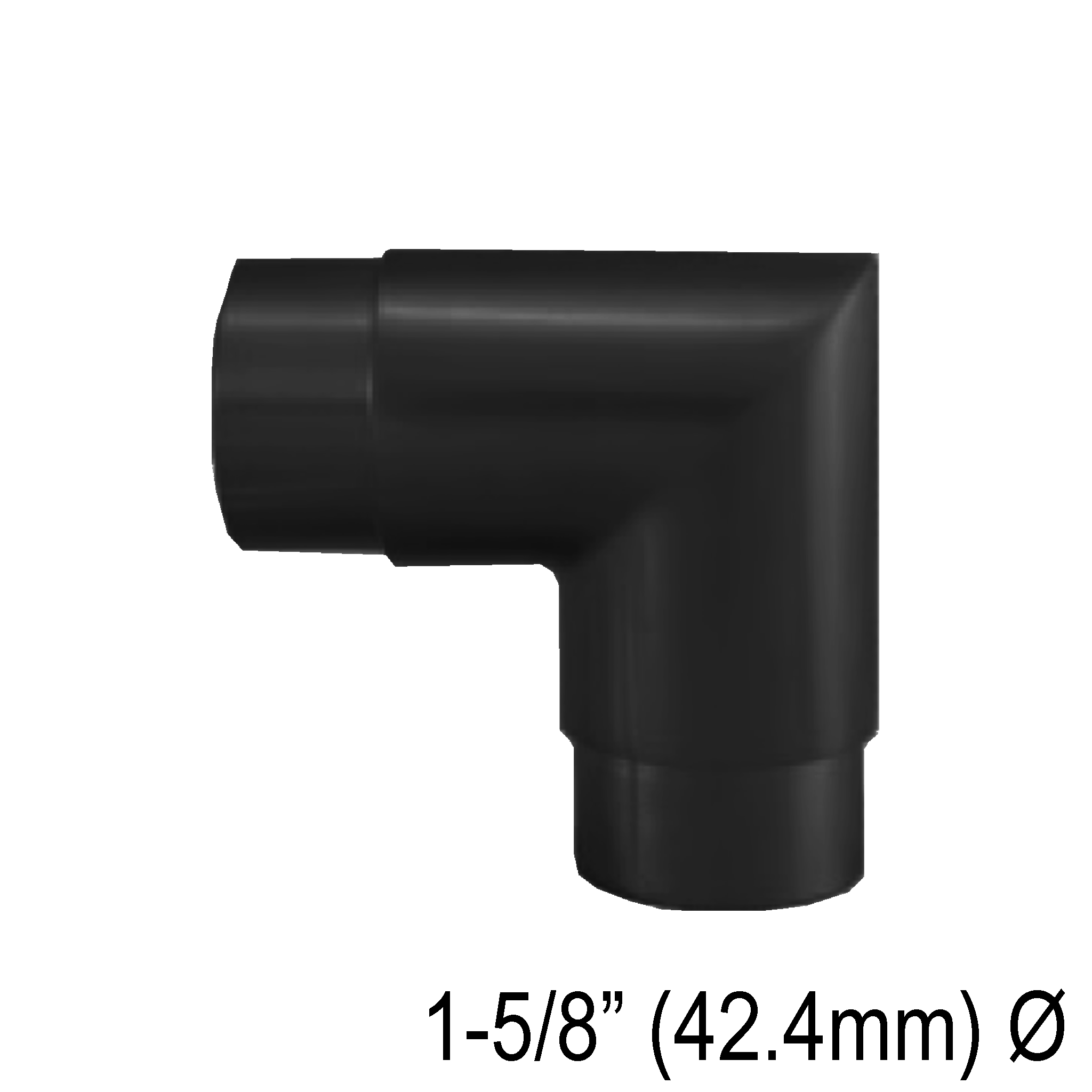 [E42.4MT90] HRAIL Series GGH Handrail - Elbow for 42.4mm Round Handrail - Mitered 90°