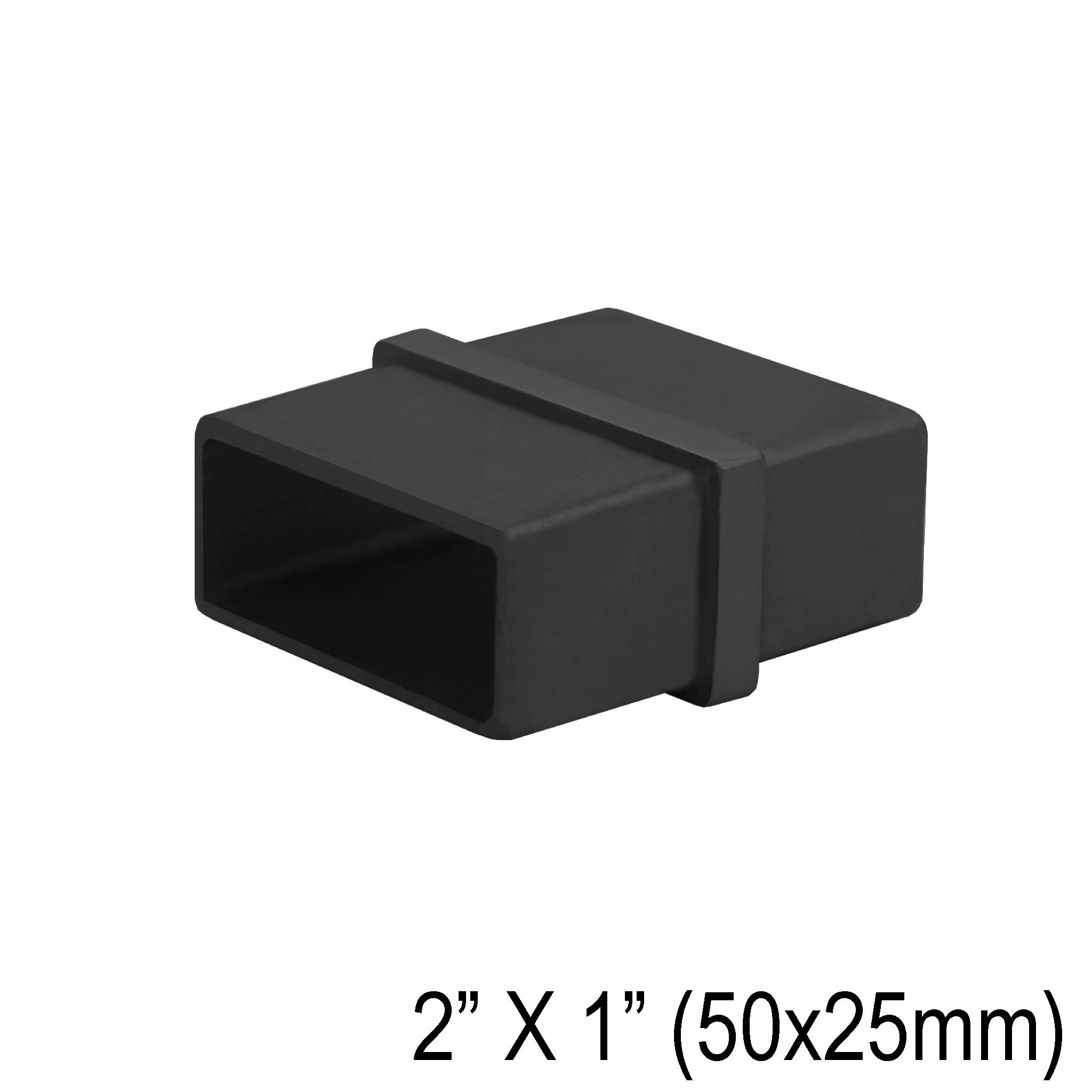 [E2X1F180] HRAIL Series GGH Handrail - Elbow for 2X1" Rectangular Handrail - Fixed 180°