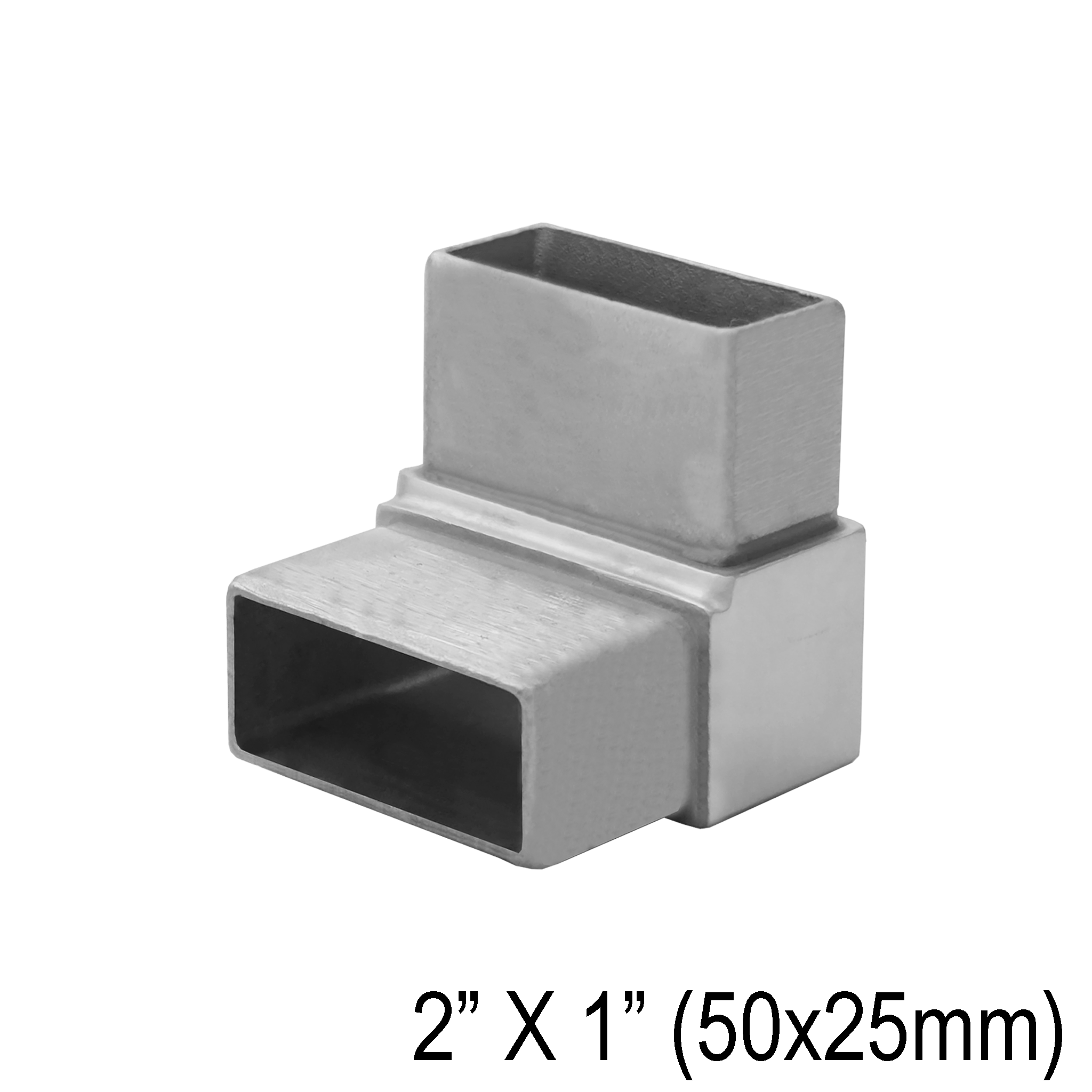 [E2X1F90V] HRAIL Series GGH Handrail - Elbow for 2X1" Rectangular Handrail - Fixed 90° Vertical